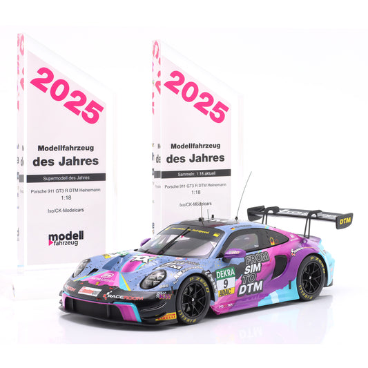 Modellauto Porsche 911 GT3 R (992) From Sim to DTM #9 DTM 2023 Toksport WRT Ixo Maßstab 1:18 Modellauto des Jahres 2025