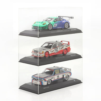 Vitrine aus hochwertigem Acryl für Modellautos im Maßstab 1:18 mit Sockel