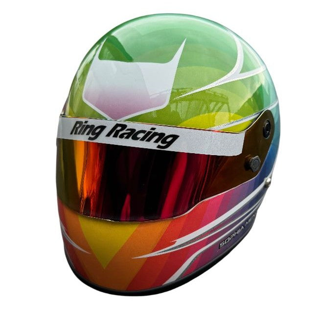 Mini Helm Carbon Sophia Menzenbach Nürburgring Langstrecken-Serie 2024 Maßstab 1:2