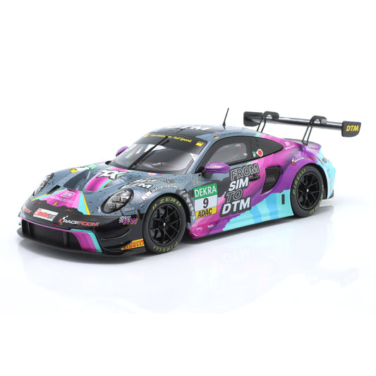 Modellauto Porsche 911 GT3 R (992) From Sim to DTM #9 DTM 2023 Toksport WRT Ixo Maßstab 1:18