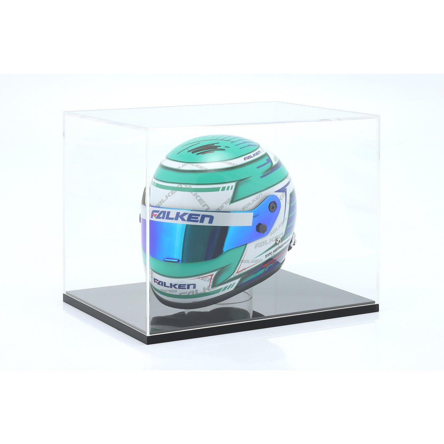 Vitrine aus hochwertigem Acryl für Mini Helme im Maßstab 1:2