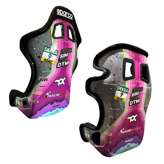 Design Folierung "From Sim to DTM" für SimRacing Sitze - Sticker Kit
