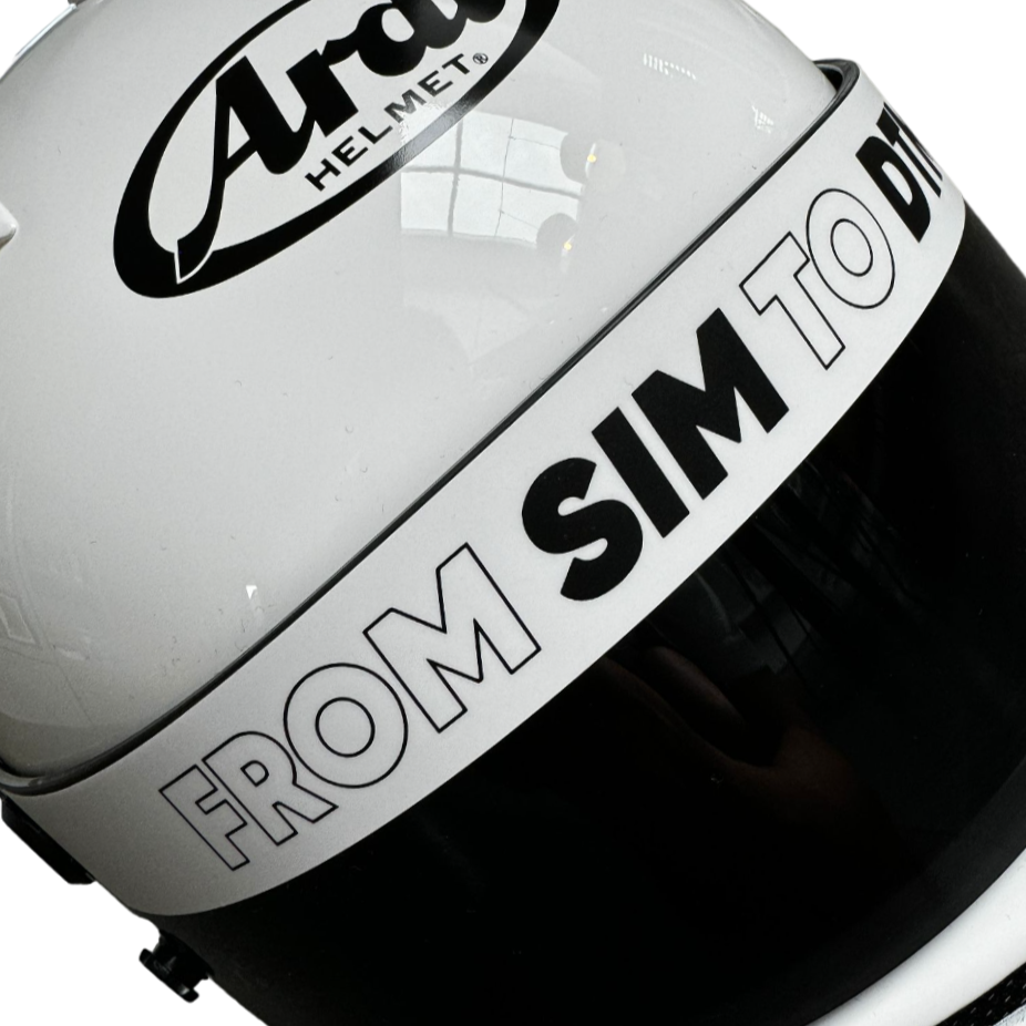 Visier Sticker From Sim to DTM für Arai GP7 Helme (GP-7 FRP und SRC)