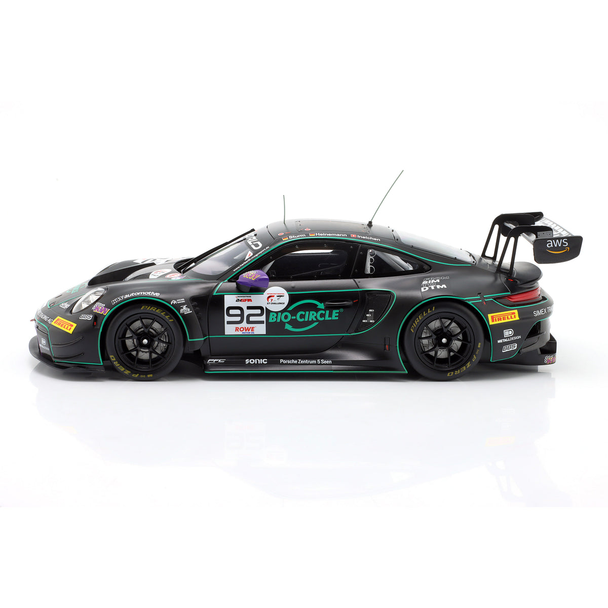 Modellauto Porsche 911 GT3 R (992) 24h Spa GT World Challenge 2025 #92 Herberth Motorsport Ixo Maßstab 1:18